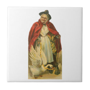 Mutter Goose Vintages Viktorianisches Story Book Fliese