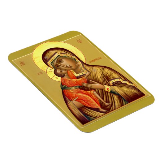 Mutter Gottes Feodorovskaya—Icon Magnet (Rechte Seite)