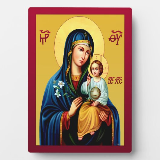Mutter Gottes Fotoplatte (Vorderseite)