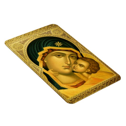 Mutter Gottes Glykophilousa — Icon Magnet (Rechte Seite)