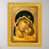 Mutter Gottes Glykophilousa - Icon Poster (Vorne)
