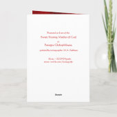 Mutter Gottes Glykophilousa - Symbol Weihnachtskar Feiertagskarte (Rückseite)