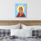 Mutter Gottes Icon Canvas Print Leinwanddruck (Insitu (Schlafzimmer))
