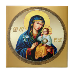 Mutter Gottes, Jungfrau Maria Fliese