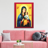 Mutter Gottes neu rot Leinwanddruck (Insitu (Wohnzimmer))