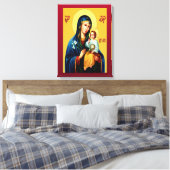 Mutter Gottes neu rot Leinwanddruck (Insitu (Schlafzimmer))