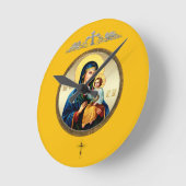 Mutter Gottes Runde Wanduhr (Winkel)