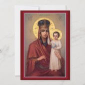 Mutter Gottes Unterstützung der Humble-Gebetskarte Dankeskarte (Vorderseite)