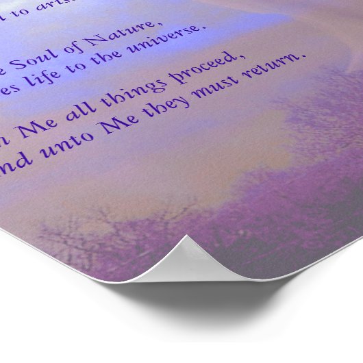 Mutter Göttin Poster (Ecke)