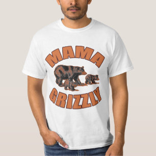 Mutter Grizzly T-shirts, Hoodies, Knöpfe T-Shirt