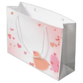 Mutter große Geschenktasche Geschenktüte (Rückseite Schrägansicht)