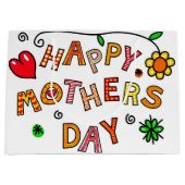 Mutter große Geschenktasche Geschenktüte (Vorderseite)