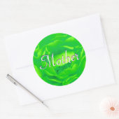 Mutter Grün Rose Aufkleber (Umschlag)
