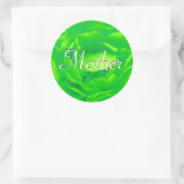 Mutter Grün Rose Aufkleber (Tasche)