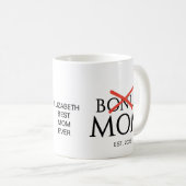 MUTTER gründete BONUS-MUTTER Kaffeetasse (VorderseiteRechts)