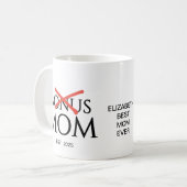 MUTTER gründete BONUS-MUTTER Kaffeetasse (Vorderseite Links)