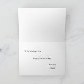 Mutter gründete den Muttertag Moderne Schrift  Karte (Innenseite)