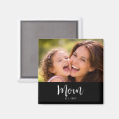 Mutter Gründung Foto Muttertag Magnet (Vorderseite/Rückseite)