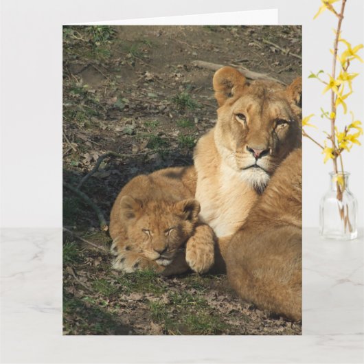 MUTTER-Grußkarte Karte (Gelbe Blume)