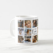 Mutter GSD Hunden Mutter Fotocollage weiß schwarz Kaffeetasse (Vorderseite Links)