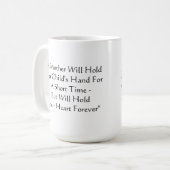 Mutter hält das Herz-für immer der Mutter des Kaffeetasse (Vorderseite Links)
