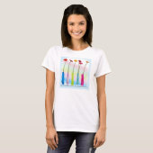 Mutter hält ihren Kindern die Hände T-Shirt (Vorne ganz)