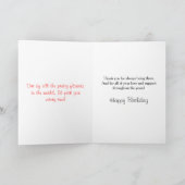 Mutter Happy Birthday Yellow Rose Karte (Innenseite)