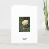 Mutter Happy Birthday Yellow Rose Karte (Rückseite)