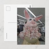 Mutter Häschen Postkarte (Vorne/Hinten)