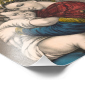 Mutter heiratet mit dem Baby Jesus Fotodruck (Ecke)