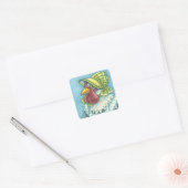 Mutter Hen, FARM CHICKEN STICKERS Square * Blatt (Umschlag)