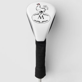 Mutter Hen Nesting on a Monogram Egg Golf Headcover