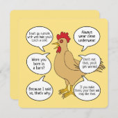 Mutter Hen Ratgeber Muttertag Custom Messages (Vorne/Hinten)