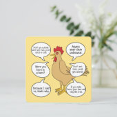 Mutter Hen Ratgeber Muttertag Custom Messages (Stehend Vorderseite)