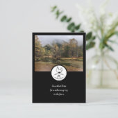 Mutter Hen Silhouette Silhouette Monogramm w Foto Einladungspostkarte (Stehend Vorderseite)