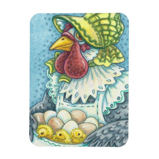 Mutter Hen und ihre Chicks MAGNET * Anpassen (Vertikal)
