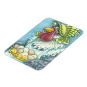 Mutter Hen und ihre Chicks MAGNET * Anpassen (Linke Seite)