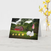 "Mutter-Henne-" Gruß-Karte Karte (Gelbe Blume)