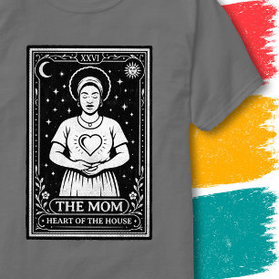 Mutter Herz Himmels-Weinlese-Tarot-Kunststil Mama T-Shirt