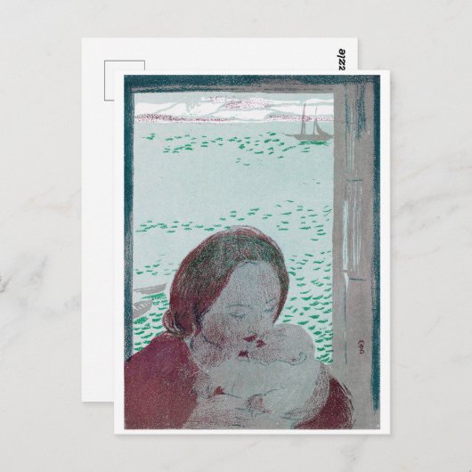 Mutter Holding Baby, Maurice Denis Postkarte (Vorne/Hinten)