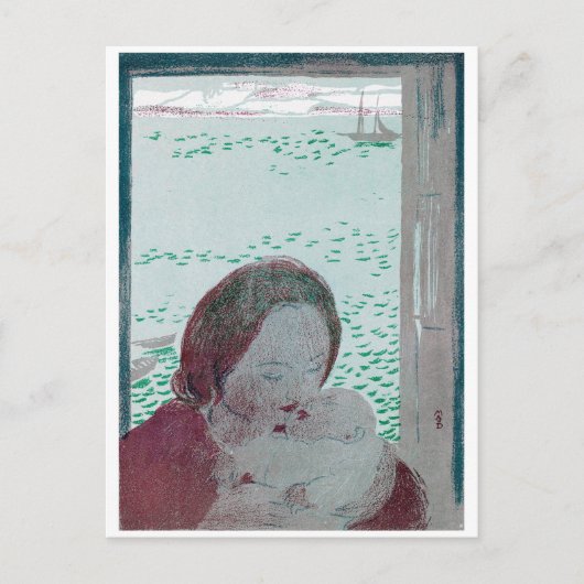 Mutter Holding Baby, Maurice Denis Postkarte (Vorderseite)