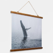 Mutter Humpback Whale Wandteppich Mit Holzrahmen (Gewinkelt)