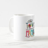 Mutter I Liebe, genannt Mamaw Sonnenblume Kaffeetasse (Vorderseite Links)