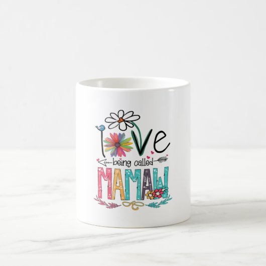 Mutter I Liebe, genannt Mamaw Sonnenblume Kaffeetasse (Mittel)