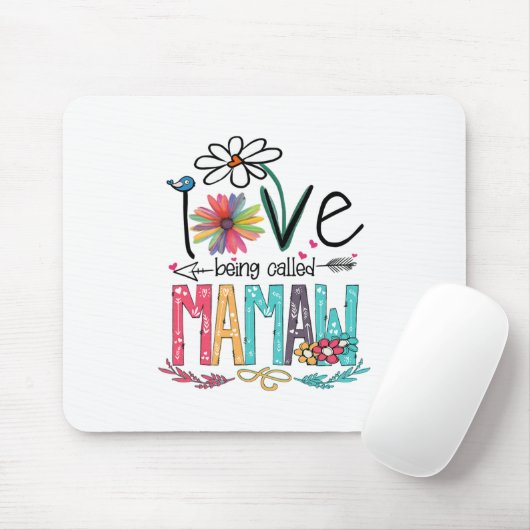Mutter I Liebe, genannt Mamaw Sonnenblume Mousepad (Mit Mouse)