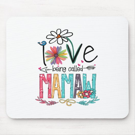 Mutter I Liebe, genannt Mamaw Sonnenblume Mousepad (Vorne)