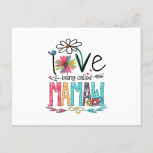 Mutter I Liebe, genannt Mamaw Sonnenblume Postkarte