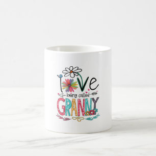 Mutter I Liebe heißt Granny Sonnenblume Geburt Kaffeetasse