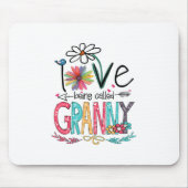 Mutter I Liebe heißt Granny Sonnenblume Geburt Mousepad (Vorne)