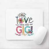 Mutter I Liebe wird als Gigi Sonnenblume Geburtsta Mousepad (Mit Mouse)